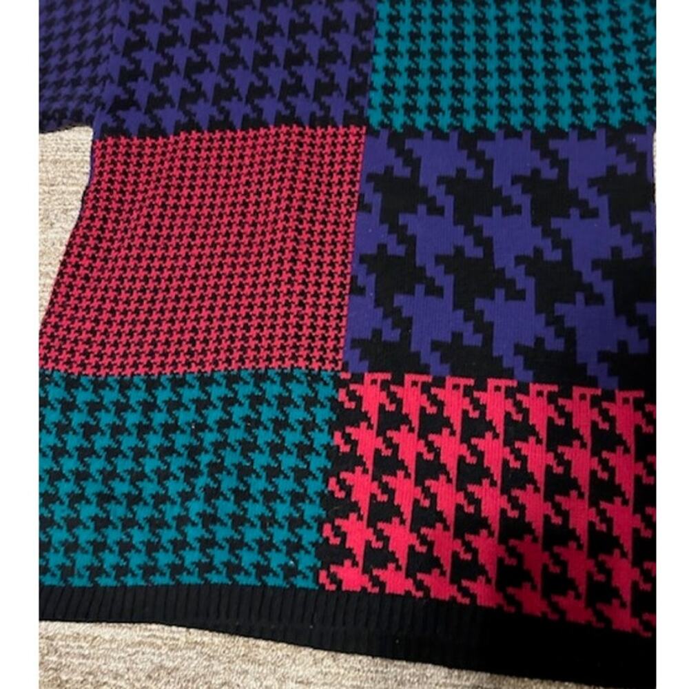 Vintage Sweater Exchange Patchwork Oversized Swea… - image 6